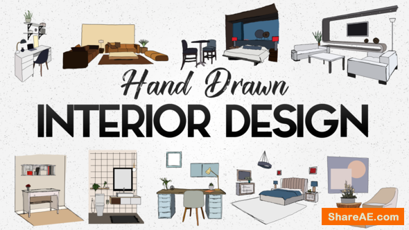 Videohive Hand Drawn Interior Designs