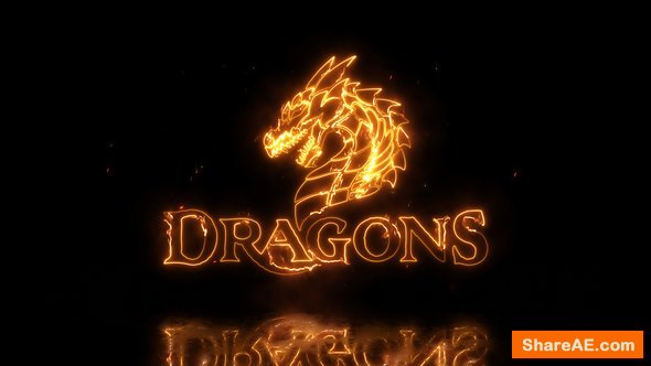 Videohive Dragon Fire Logo