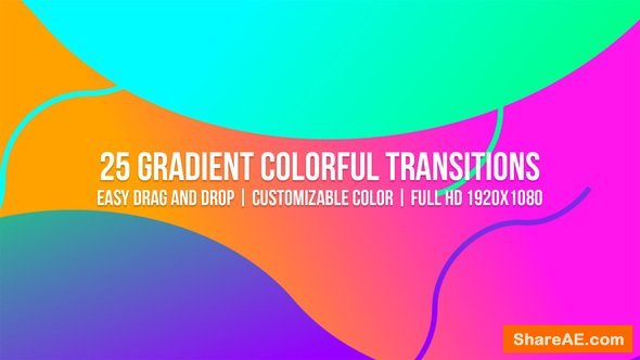 Videohive Gradient Colorful Transitions