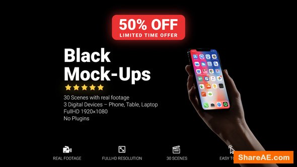 Videohive Black Mockup