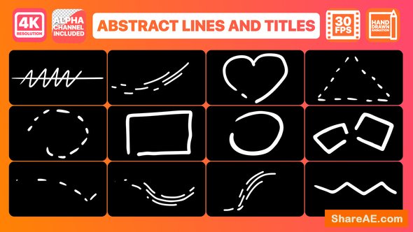 Videohive Abstract Lines And Titles