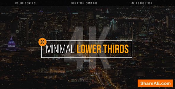 Videohive Minimal Lower Thirds 20493315