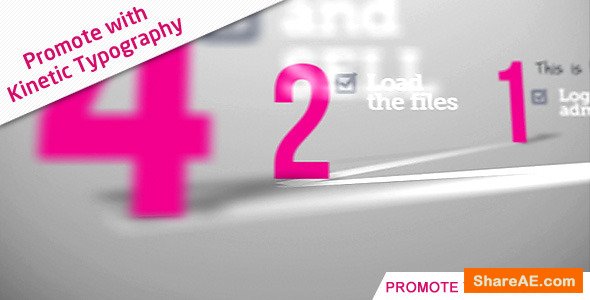 Videohive Promote With Kinetic Typography