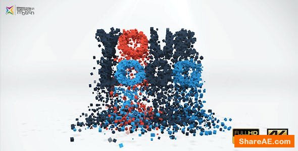 Videohive 3D Particles Logo Build & Break