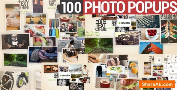 Videohive 100 Photo Popups