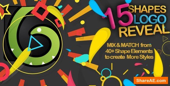 Videohive Shapes Logo Reveal Pack