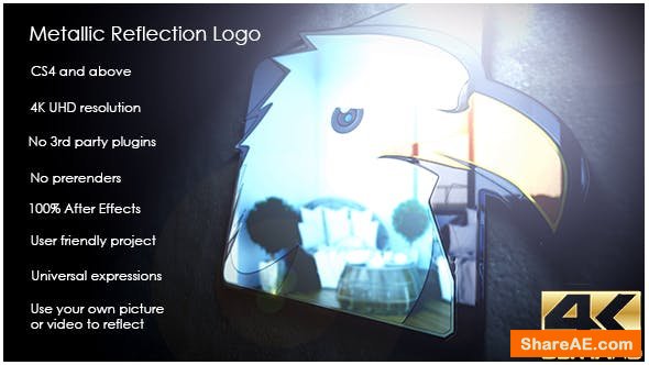 Videohive Metallic Reflection Logo