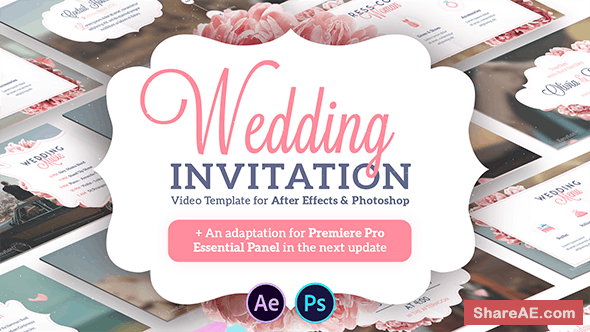 wedding invitation after effects template free download shareae