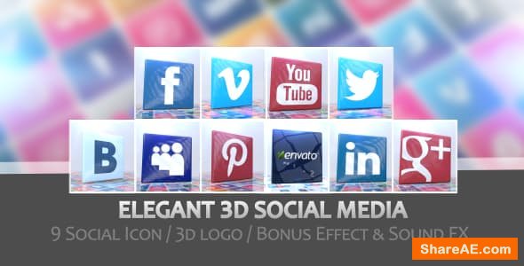 Videohive Elegant 3D Social Media
