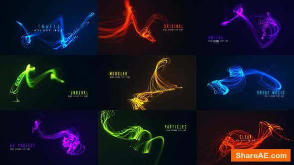 Videohive Particle Titles | Trails