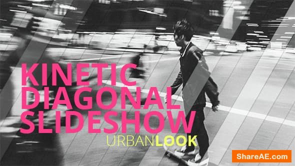 Videohive Kinetic Diagonal Slideshow
