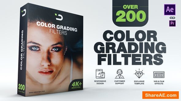 Videohive 200 Color Grading Filters