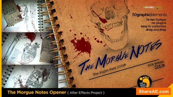 Videohive The Morgue Notes Opener