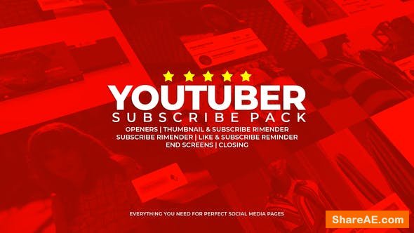 Videohive Youtuber Subscribe Pack