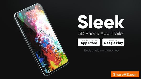 Videohive Sleek 3D Phone App Trailer