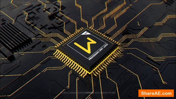 Videohive Processing Unit Logo Videohive Processing Unit Logo