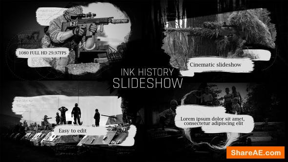 Videohive Ink History Slideshow