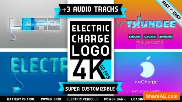 Videohive Electricity Logo | Charge Battery Energy