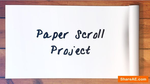 Videohive Paper Scroll Project