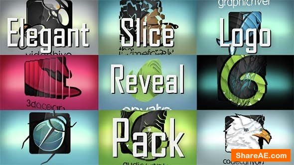 Videohive Elegant Slice Logo Reveal Pack