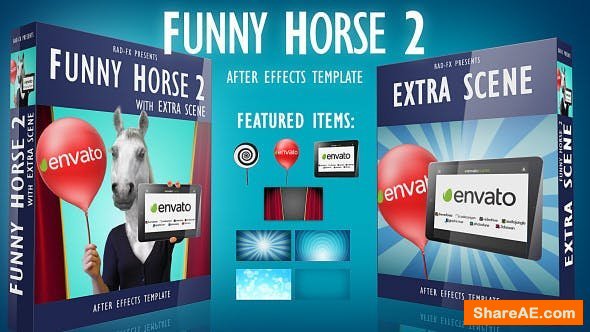 Videohive Funny Horse 2 Logo Reveal