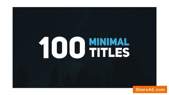 Videohive 100 Minimal Titles
