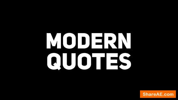 Videohive Modern Quotes