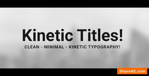 Videohive 100 Clean & Minimal Kinetic Typography