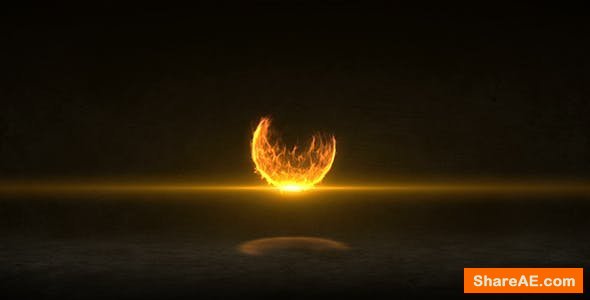 Videohive Fire Ball Logo Reveal