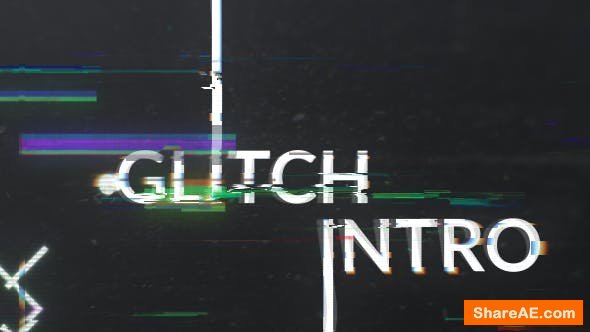 Videohive Geometric Glitch Logo Reveal