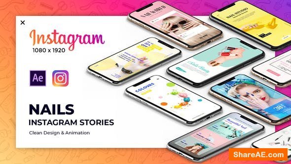 Videohive Nails Instagram Stories