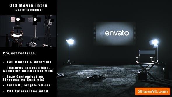 Videohive Old Movie Intro
