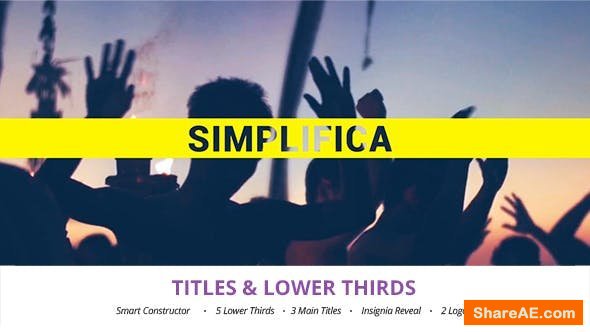 Videohive Simplifica // Titles & Lower Thirds