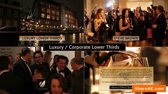 Videohive Luxury / Corporate - Lower Thirds Package