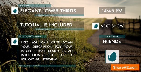 Videohive Clean Lower Thirds 9742397