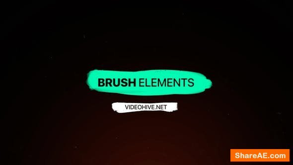 Videohive Brush Elements