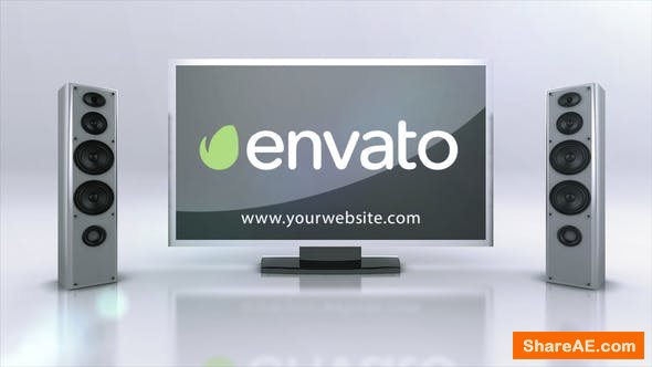 Videohive TV Speakers Logo Intro