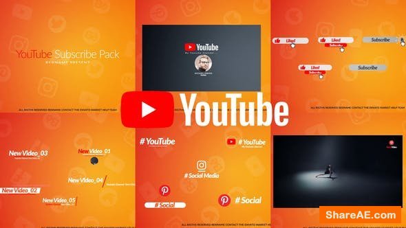 Videohive YouTube Subscribe Pack
