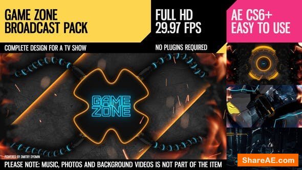 Videohive Game Zone (Broadcast Pack)