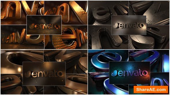 Videohive LED Gold Title