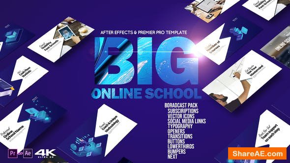 Videohive Big Online School Broadcast Pack