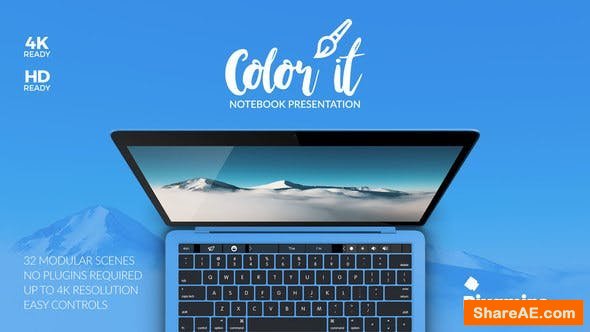 Videohive Color it - Notebook Presentation