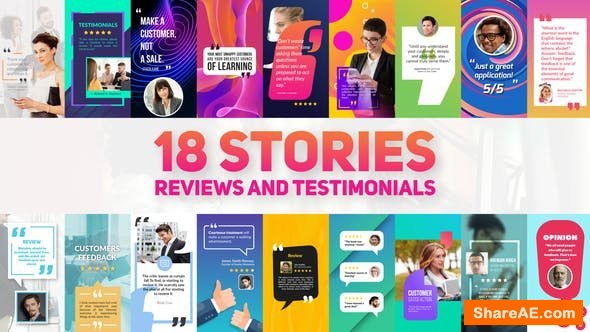 Videohive Reviews And Testimonials Insta Pack
