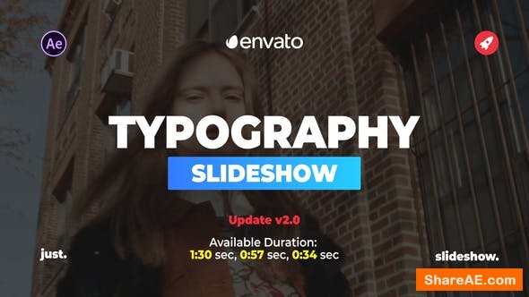 Videohive Beautiful Typography Slideshow