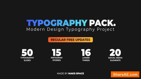 Videohive Typography Design Pack