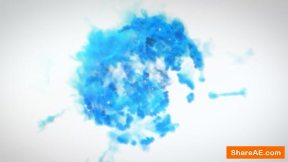 Videohive Blue Smoke Logo Reveal