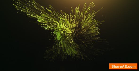 Videohive Organic Particles Logo Reveal II