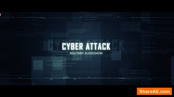 Videohive Cyber Attack Military Slideshow