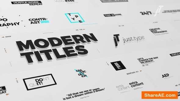 Videohive Just Type | Modern Titles