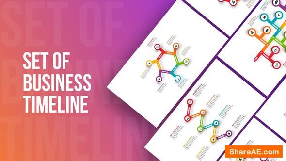 Videohive Set Of Business Infographics Timeline